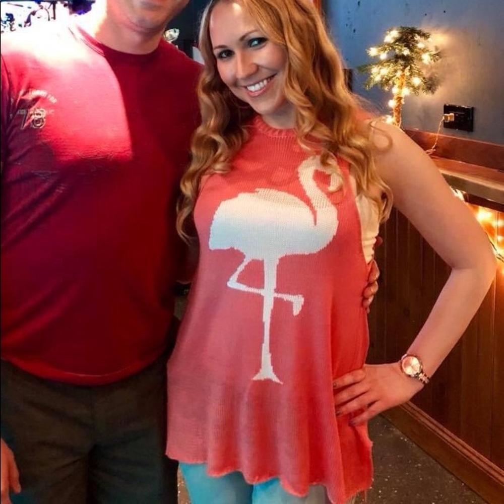 Show me your Mumu pink flamingo tank top